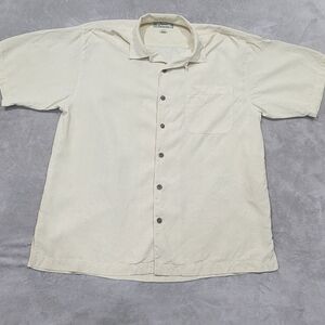 Tommy Bahama Short Sleeve Button Down Shirt 100% Silk